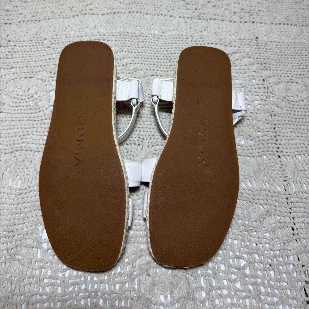 Vince White Strap Sandals Size 6.5 - Picture 6 of 6